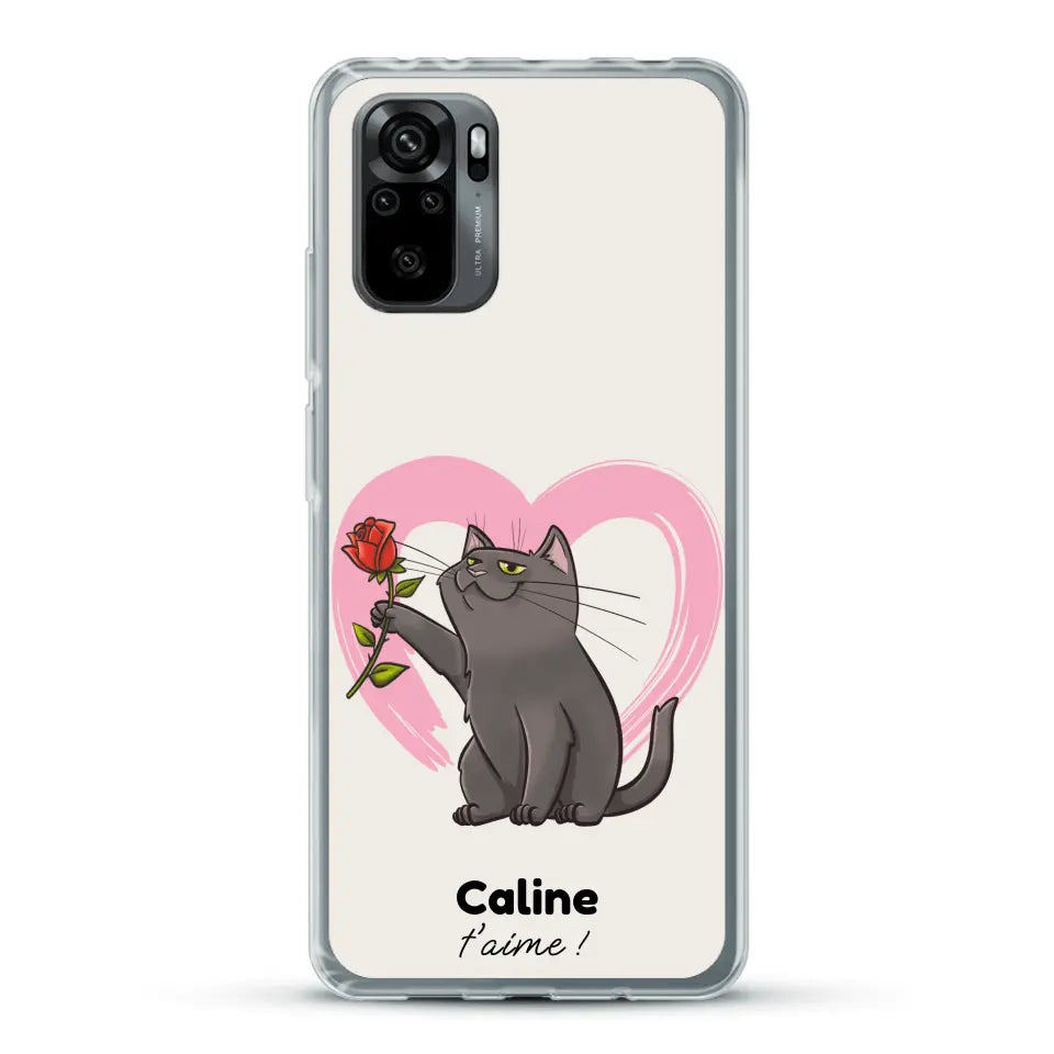 Ton chat t'aime - Coque de téléphone personnalisée