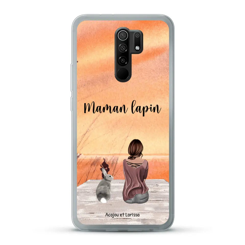 Meilleurs amis avec lapins - Coque de téléphone personnalisée