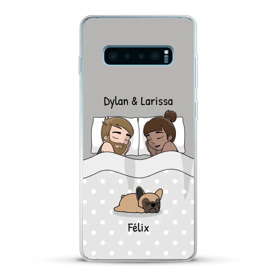 Câlins avec nos amis à poils - Coque de téléphone personnalisée