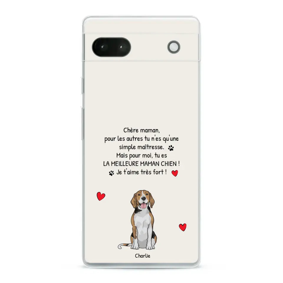 Meilleure maman chien du monde - Coque de téléphone personnalisée