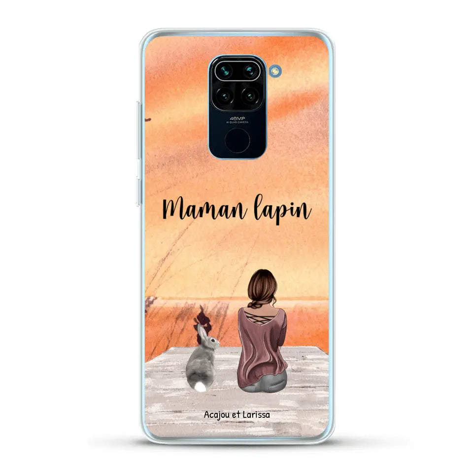 Meilleurs amis avec lapins - Coque de téléphone personnalisée