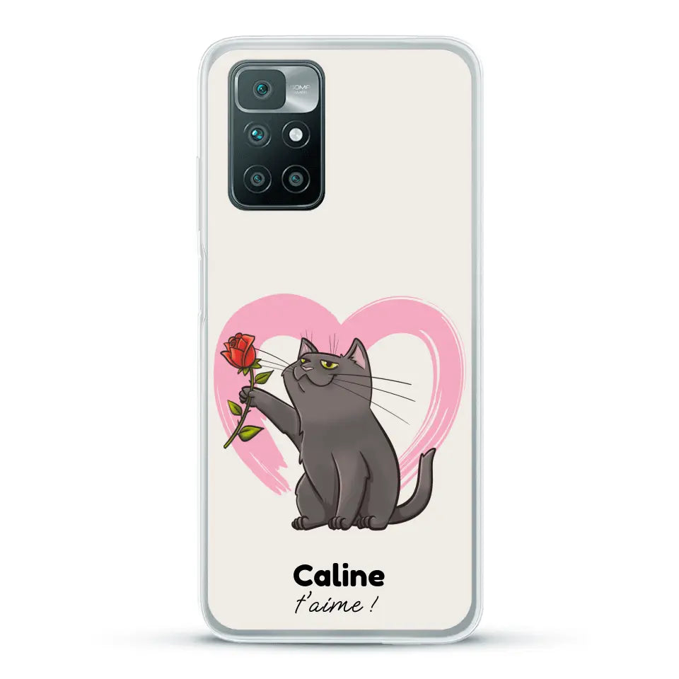 Ton chat t'aime - Coque de téléphone personnalisée