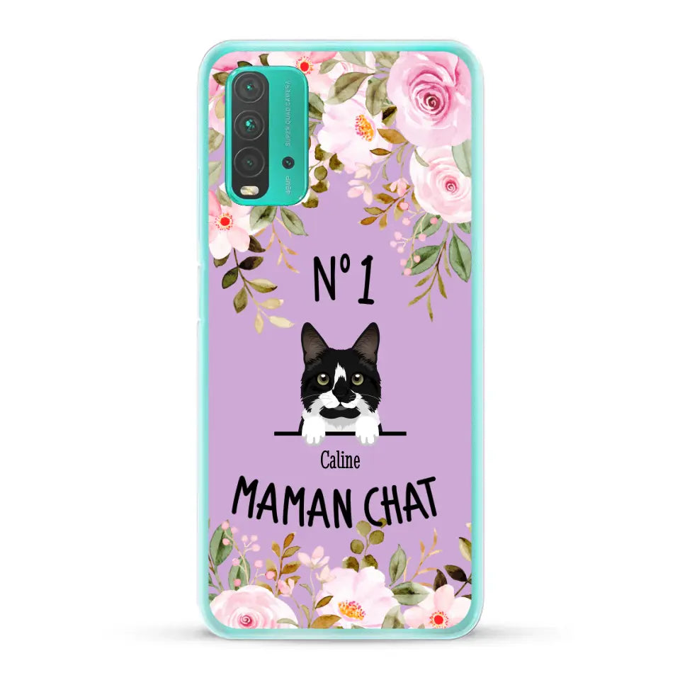 Maman chat N° 1 - Coque de téléphone personnalisée