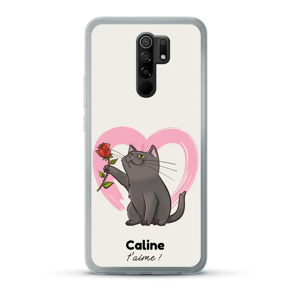 Ton chat t'aime - Coque de téléphone personnalisée