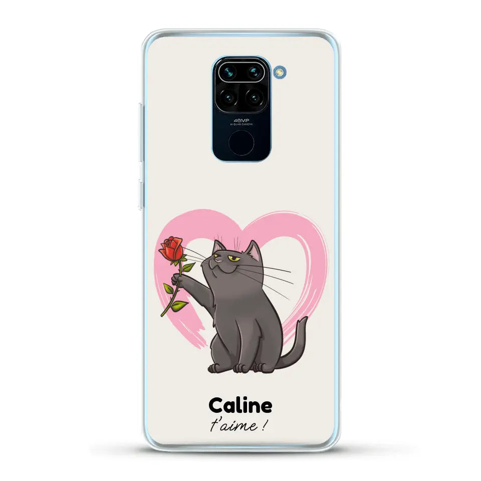 Ton chat t'aime - Coque de téléphone personnalisée