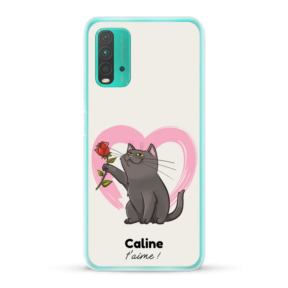 Ton chat t'aime - Coque de téléphone personnalisée