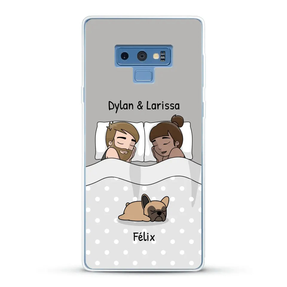 Câlins avec nos amis à poils - Coque de téléphone personnalisée