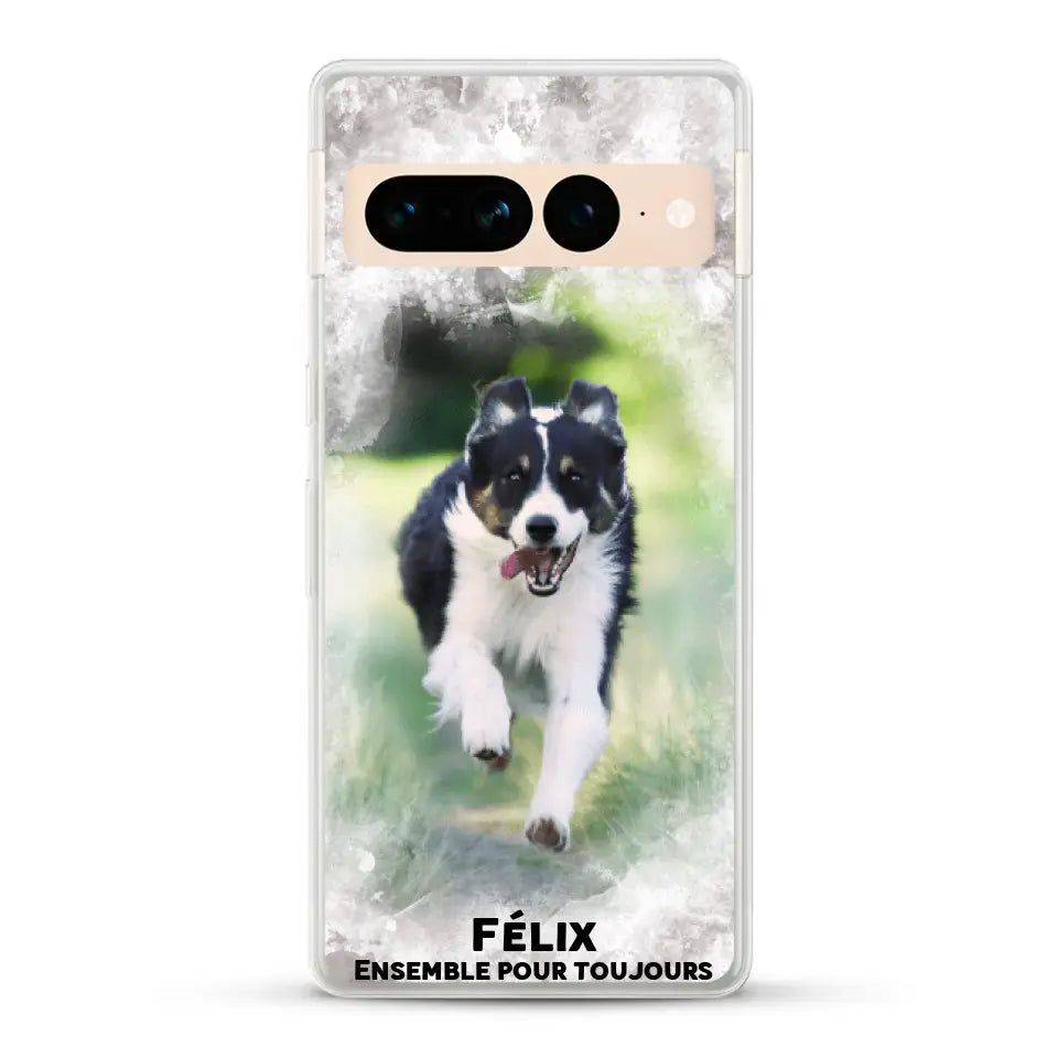 Cadre aquarelle - Coque de téléphone personnalisée