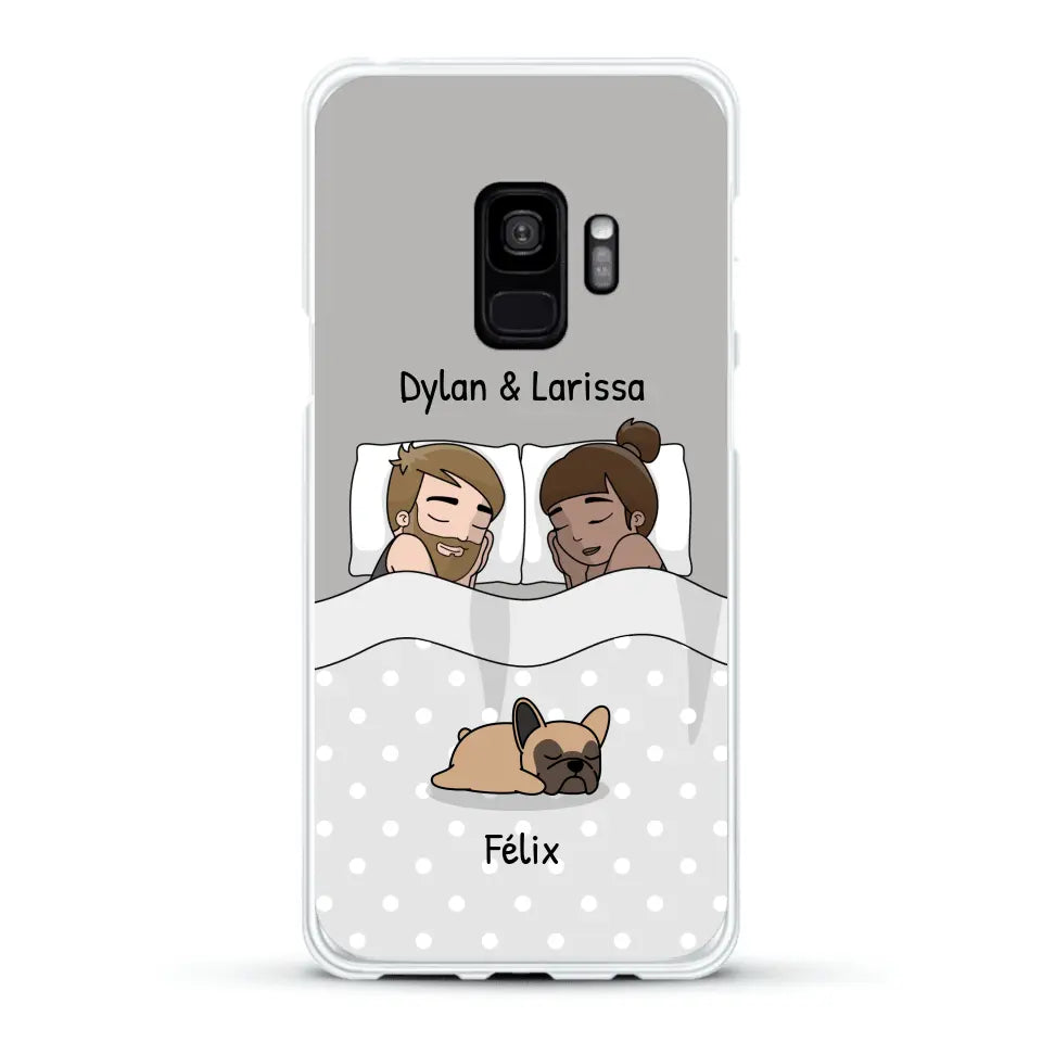 Câlins avec nos amis à poils - Coque de téléphone personnalisée