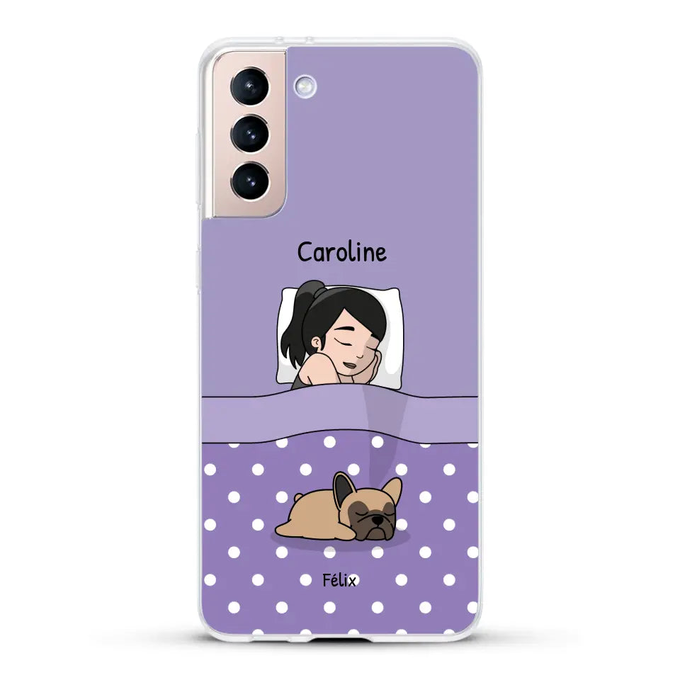 Câlins avec mes amis à poils - Coque de téléphone personnalisée