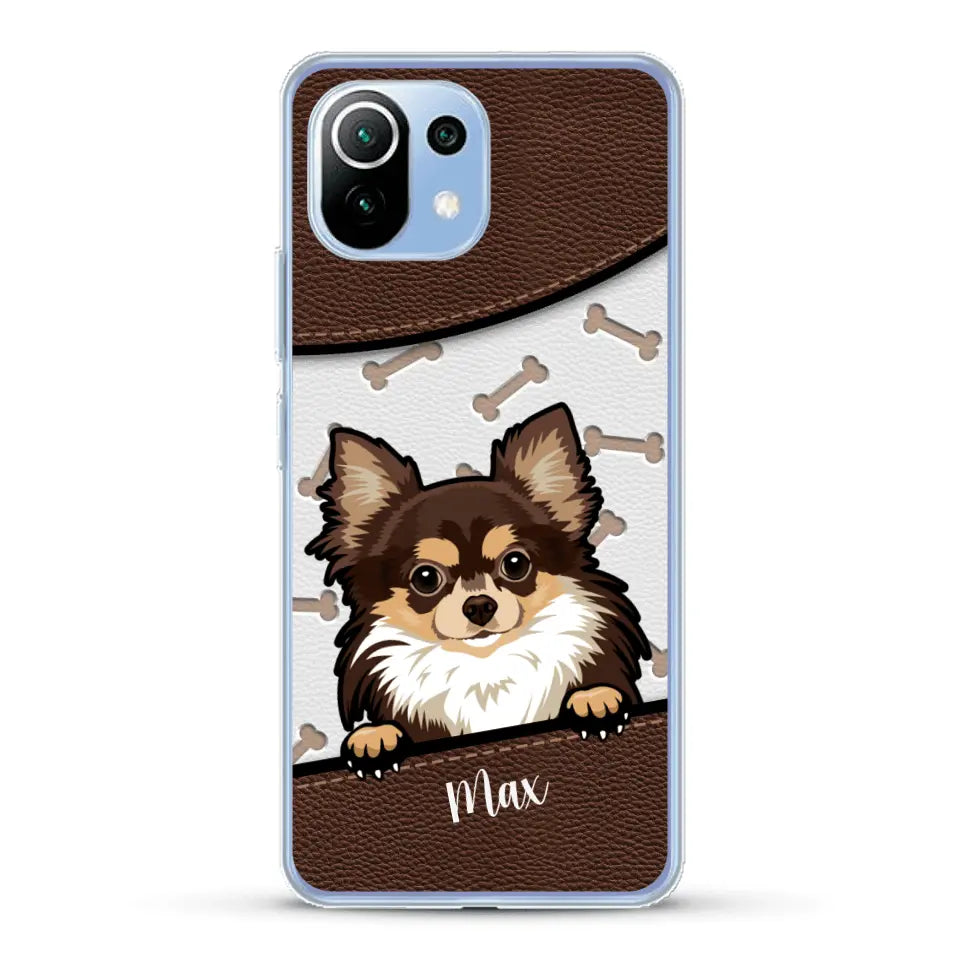 Chiens aspect cuir - Coque de téléphone personnalisée