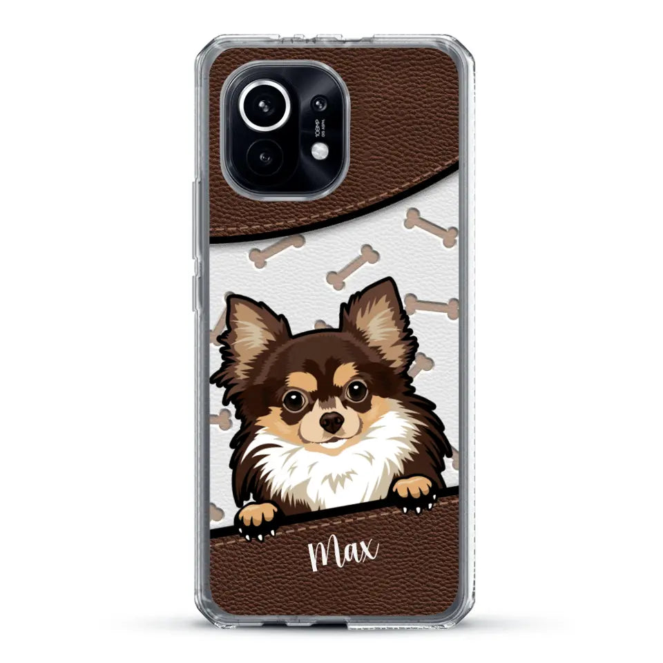 Chiens aspect cuir - Coque de téléphone personnalisée