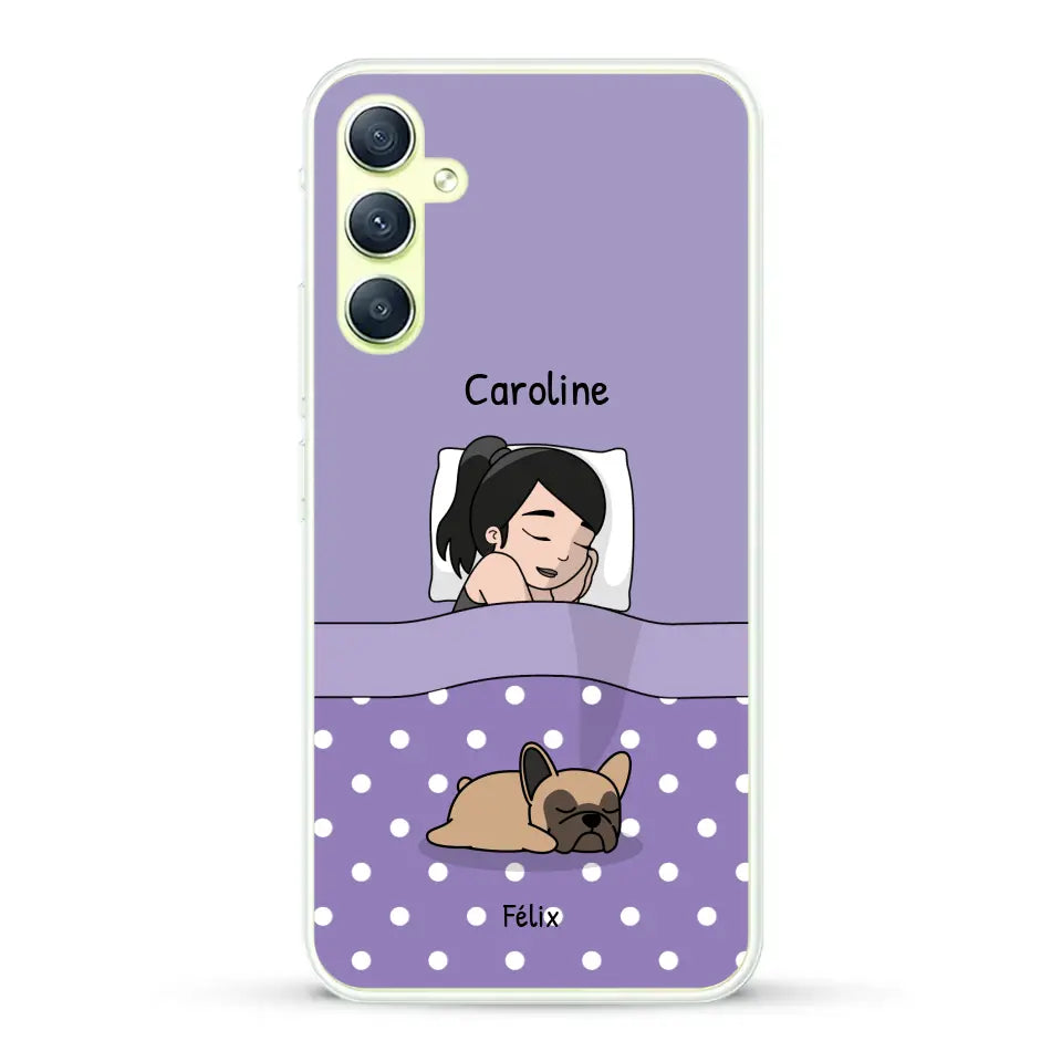 Câlins avec mes amis à poils - Coque de téléphone personnalisée