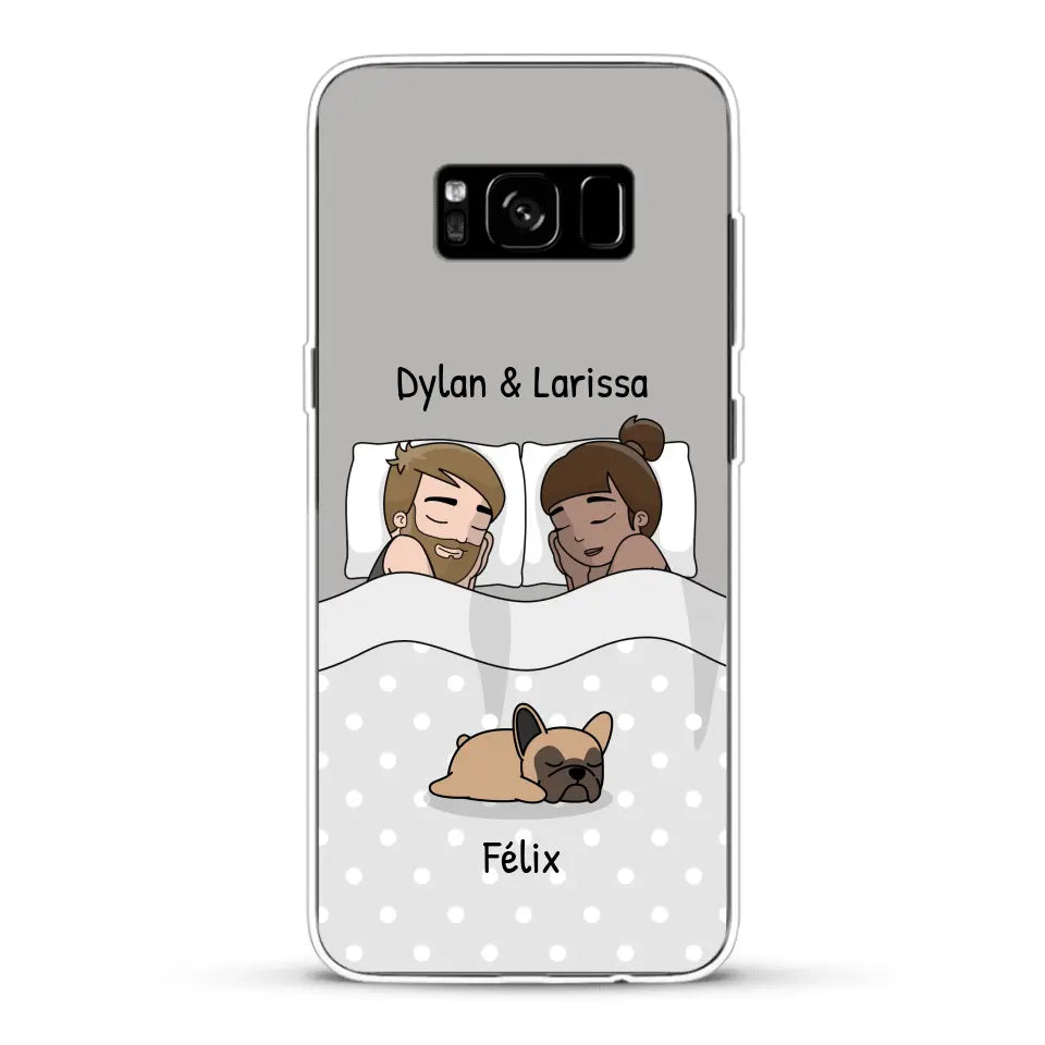 Câlins avec nos amis à poils - Coque de téléphone personnalisée