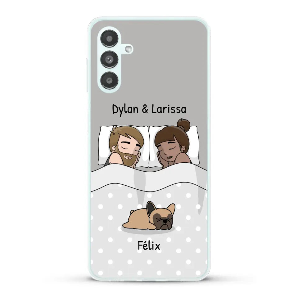 Câlins avec nos amis à poils - Coque de téléphone personnalisée