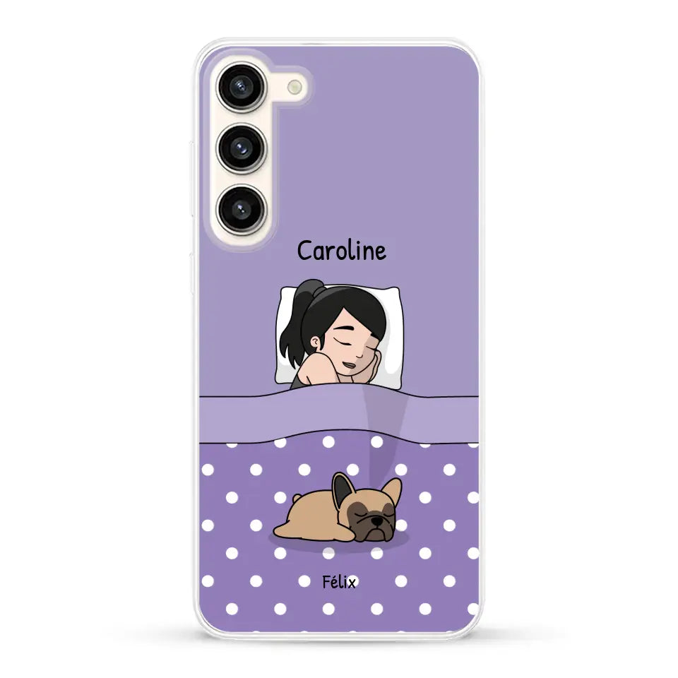 Câlins avec mes amis à poils - Coque de téléphone personnalisée