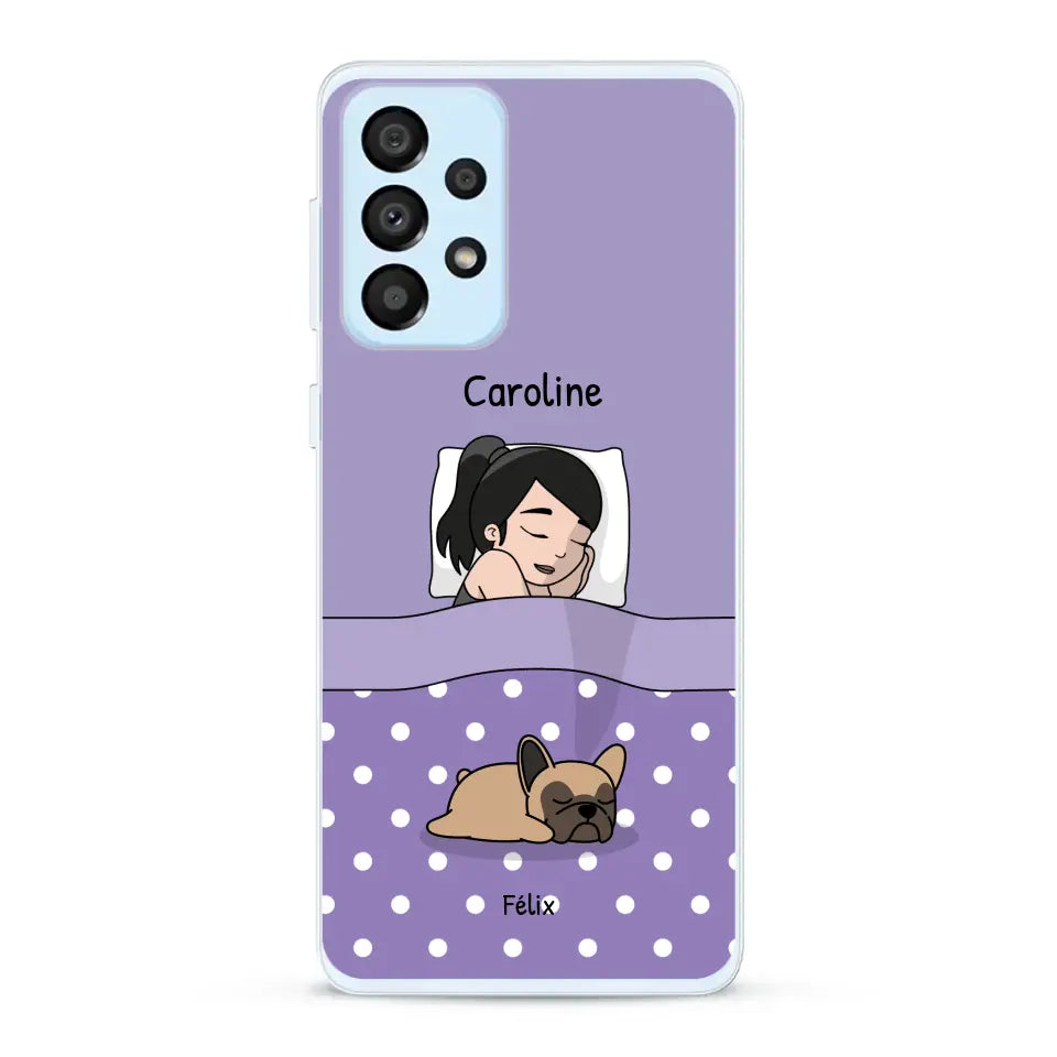 Câlins avec mes amis à poils - Coque de téléphone personnalisée