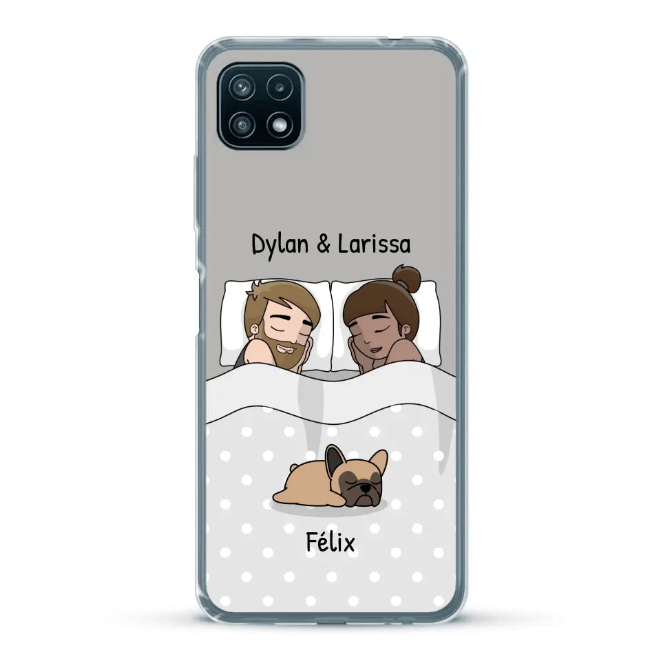 Câlins avec nos amis à poils - Coque de téléphone personnalisée
