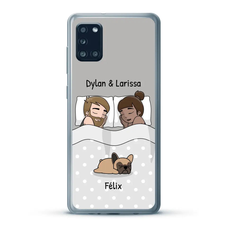 Câlins avec nos amis à poils - Coque de téléphone personnalisée