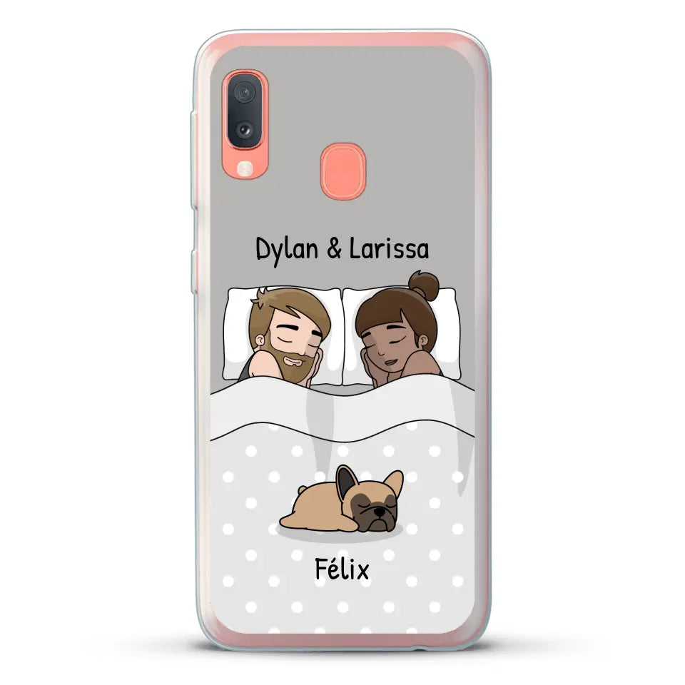 Câlins avec nos amis à poils - Coque de téléphone personnalisée