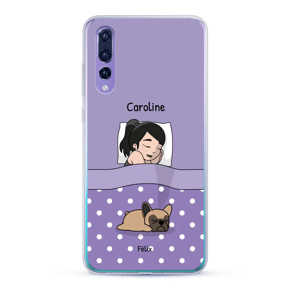 Câlins avec mes amis à poils - Coque de téléphone personnalisée