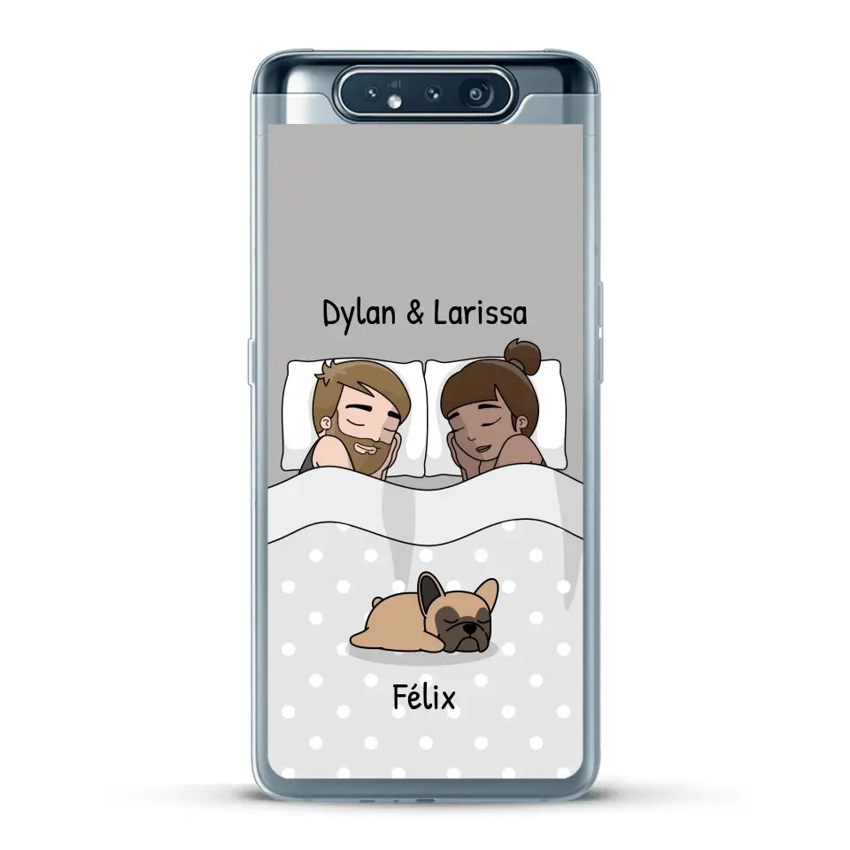 Câlins avec nos amis à poils - Coque de téléphone personnalisée