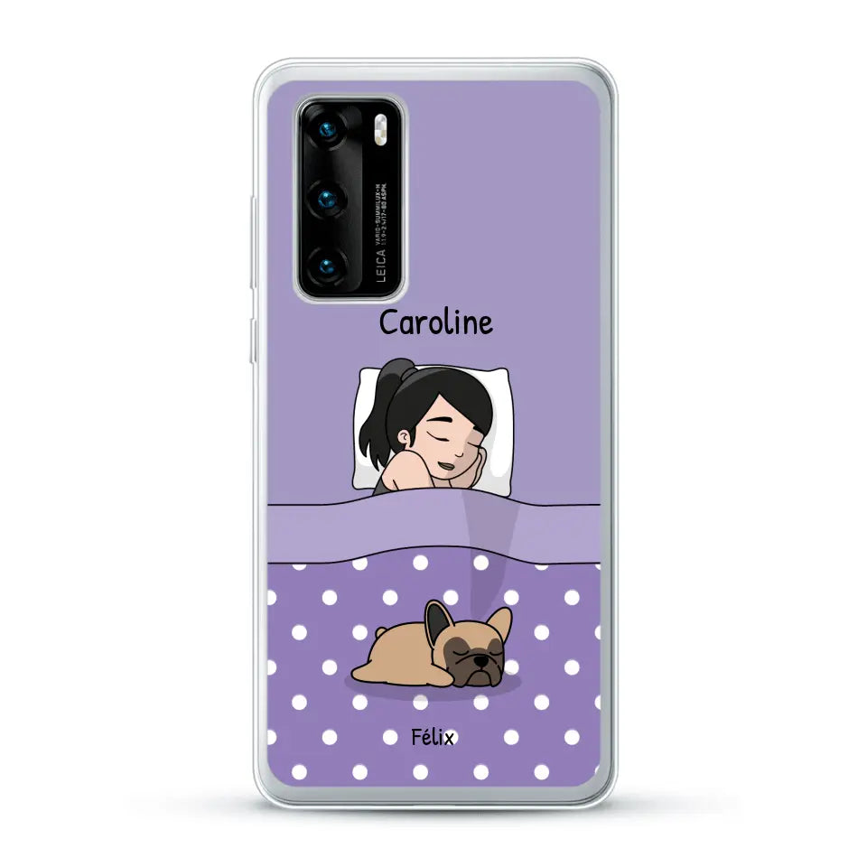 Câlins avec mes amis à poils - Coque de téléphone personnalisée