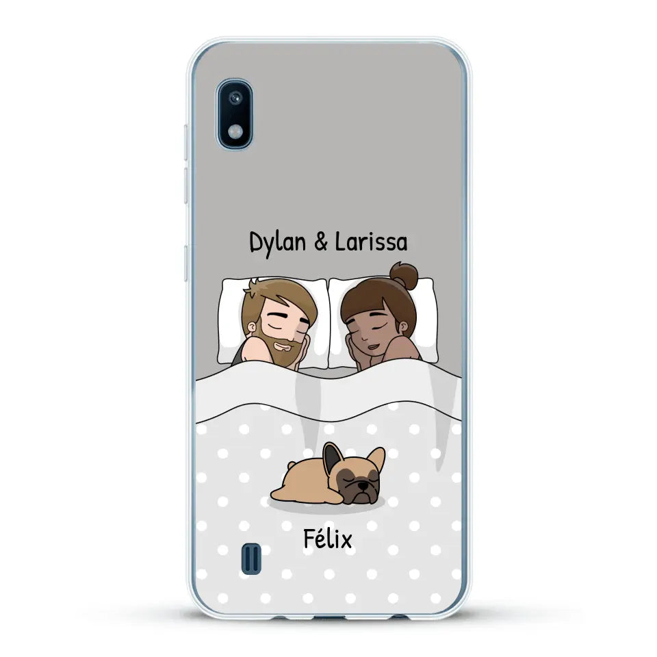 Câlins avec nos amis à poils - Coque de téléphone personnalisée