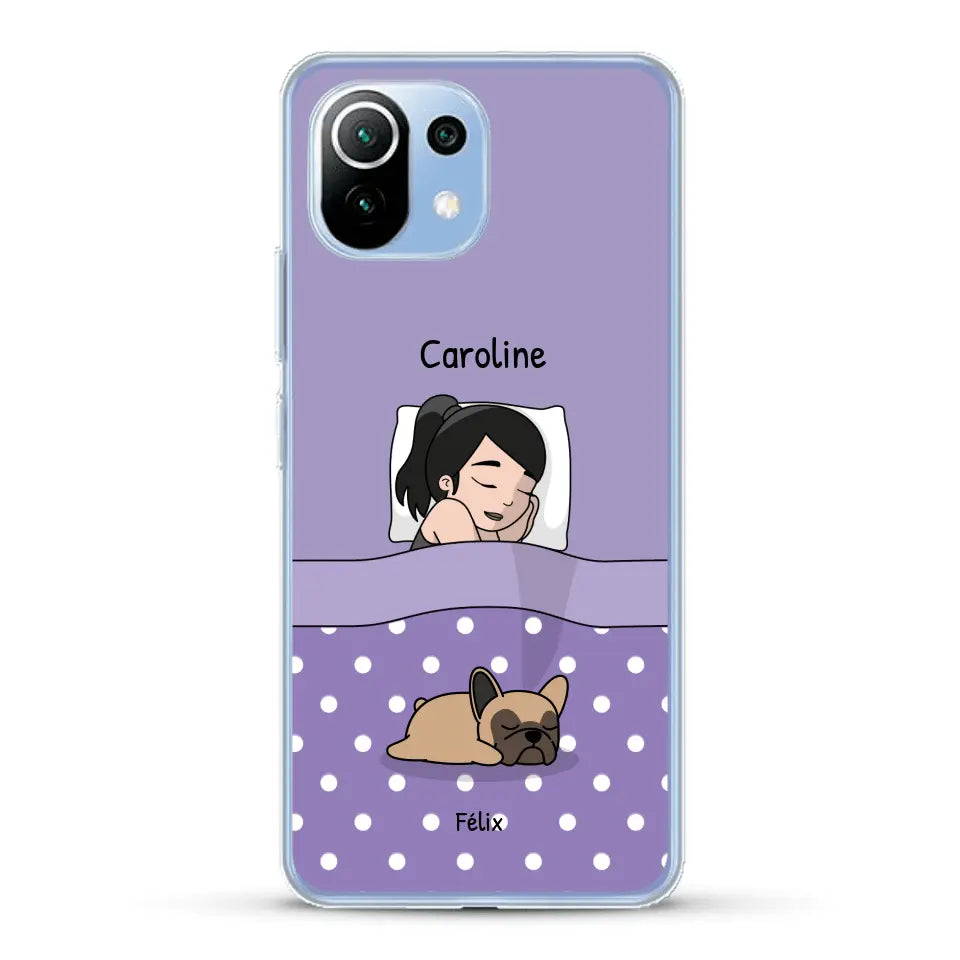 Câlins avec mes amis à poils - Coque de téléphone personnalisée