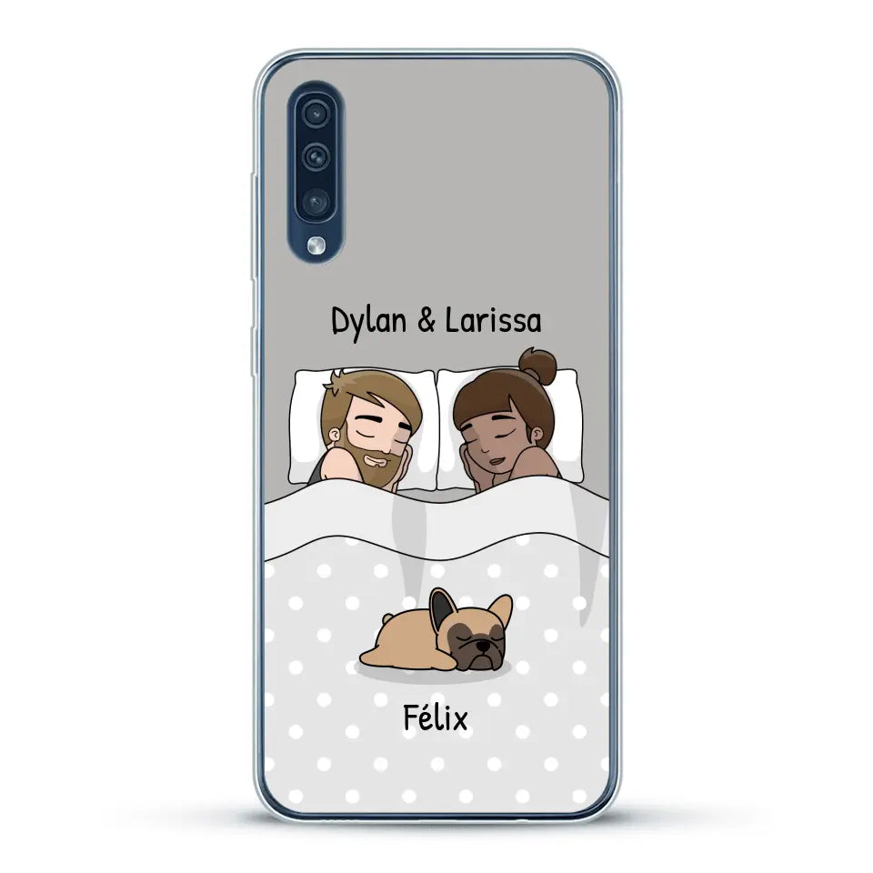 Câlins avec nos amis à poils - Coque de téléphone personnalisée