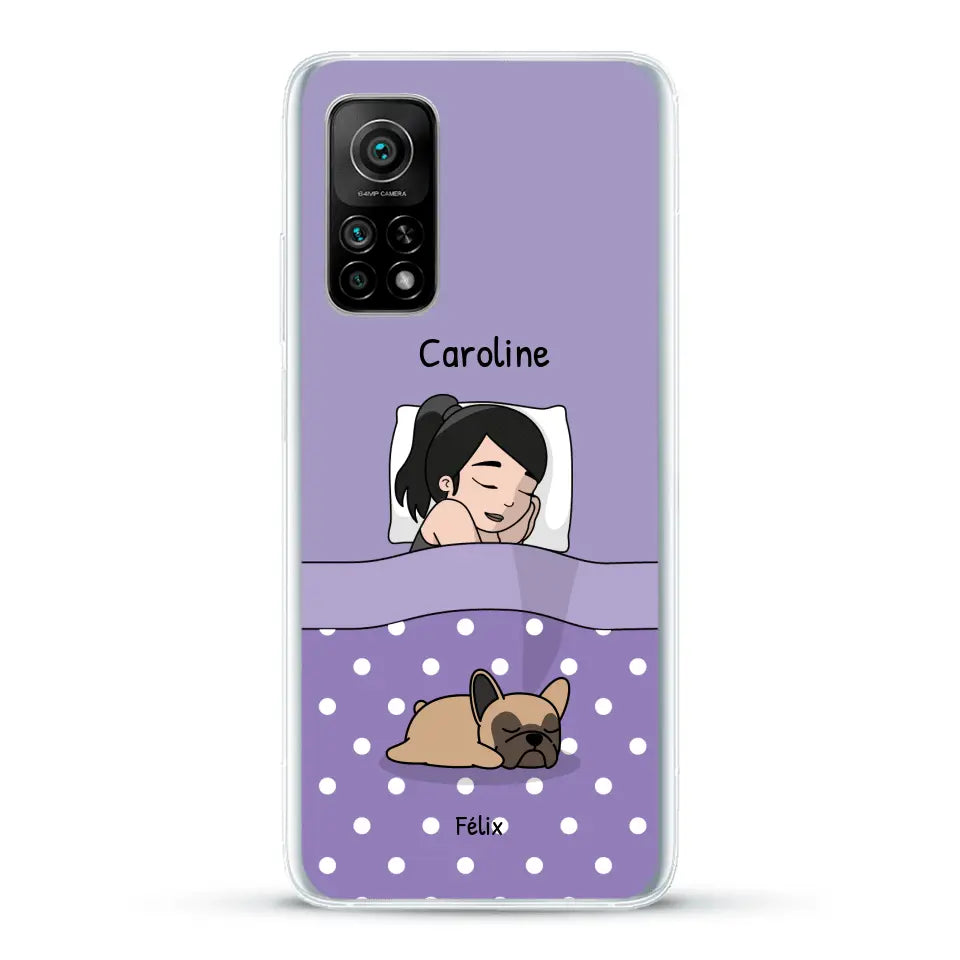 Câlins avec mes amis à poils - Coque de téléphone personnalisée