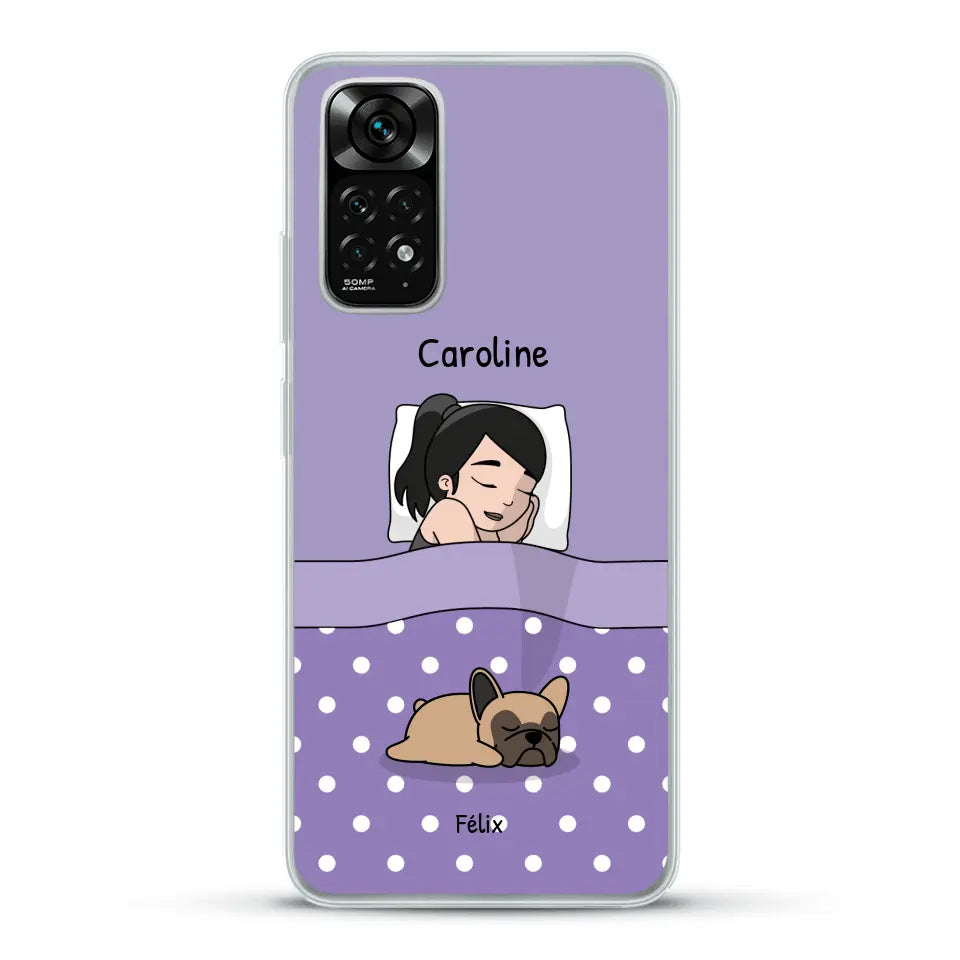 Câlins avec mes amis à poils - Coque de téléphone personnalisée