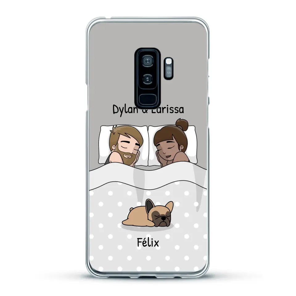 Câlins avec nos amis à poils - Coque de téléphone personnalisée