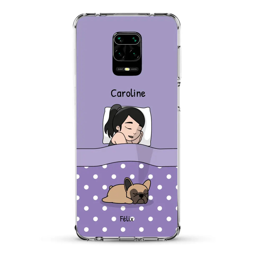 Câlins avec mes amis à poils - Coque de téléphone personnalisée