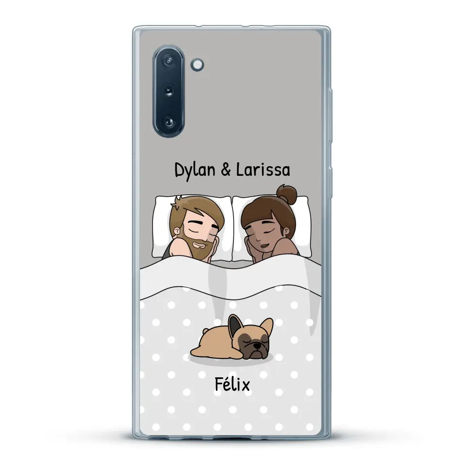 Câlins avec nos amis à poils - Coque de téléphone personnalisée