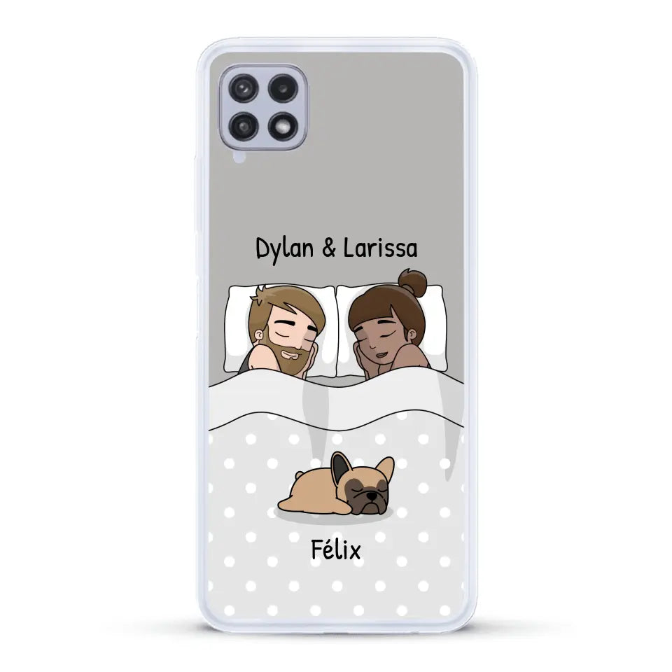 Câlins avec nos amis à poils - Coque de téléphone personnalisée