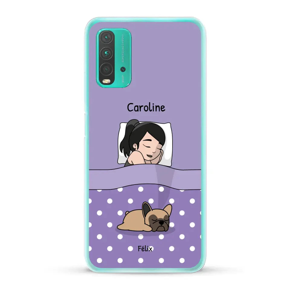 Câlins avec mes amis à poils - Coque de téléphone personnalisée