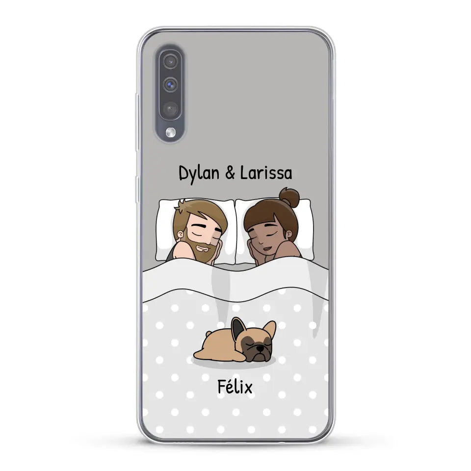 Câlins avec nos amis à poils - Coque de téléphone personnalisée