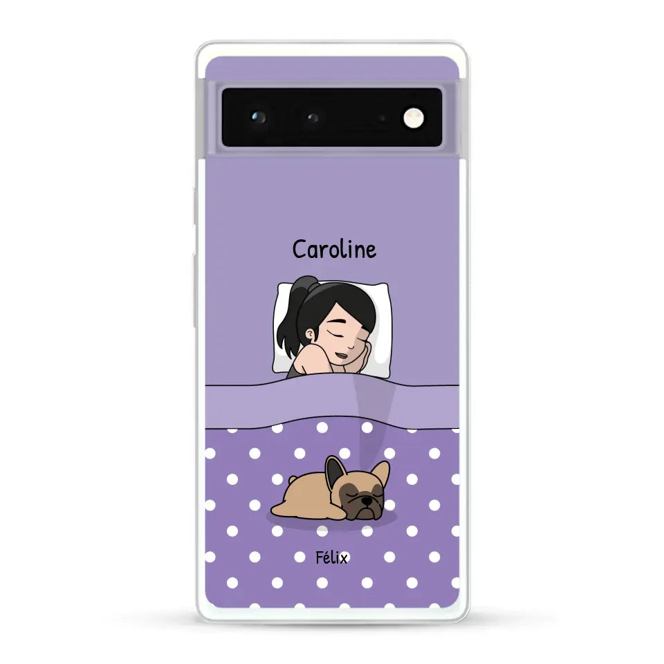 Câlins avec mes amis à poils - Coque de téléphone personnalisée