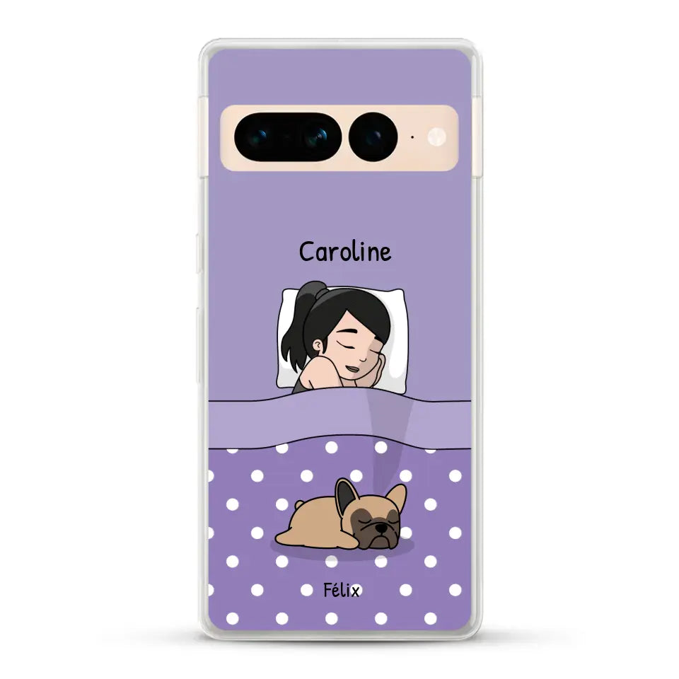 Câlins avec mes amis à poils - Coque de téléphone personnalisée