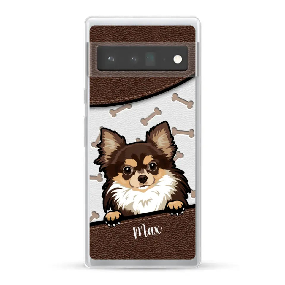 Chiens aspect cuir - Coque de téléphone personnalisée