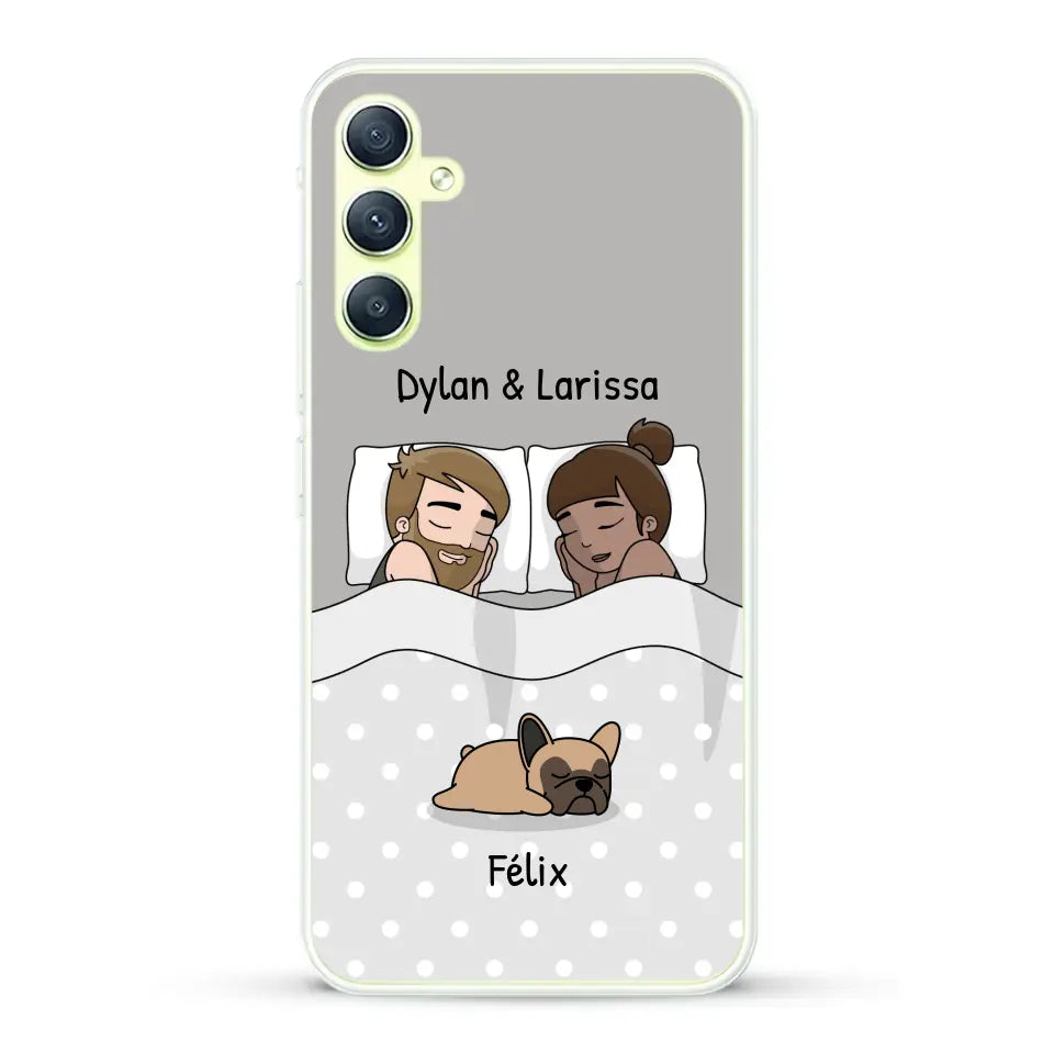 Câlins avec nos amis à poils - Coque de téléphone personnalisée