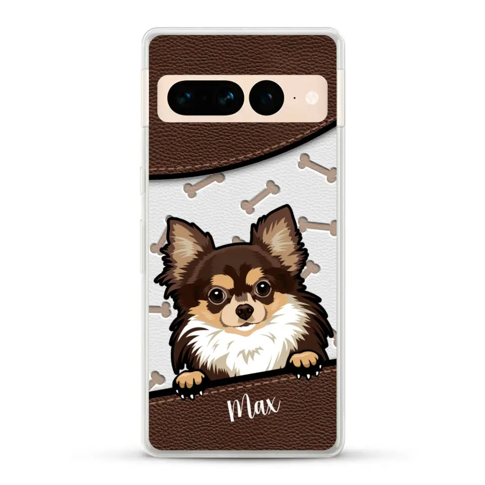 Chiens aspect cuir - Coque de téléphone personnalisée