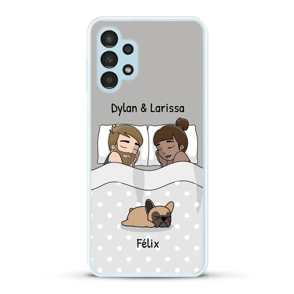 Câlins avec nos amis à poils - Coque de téléphone personnalisée