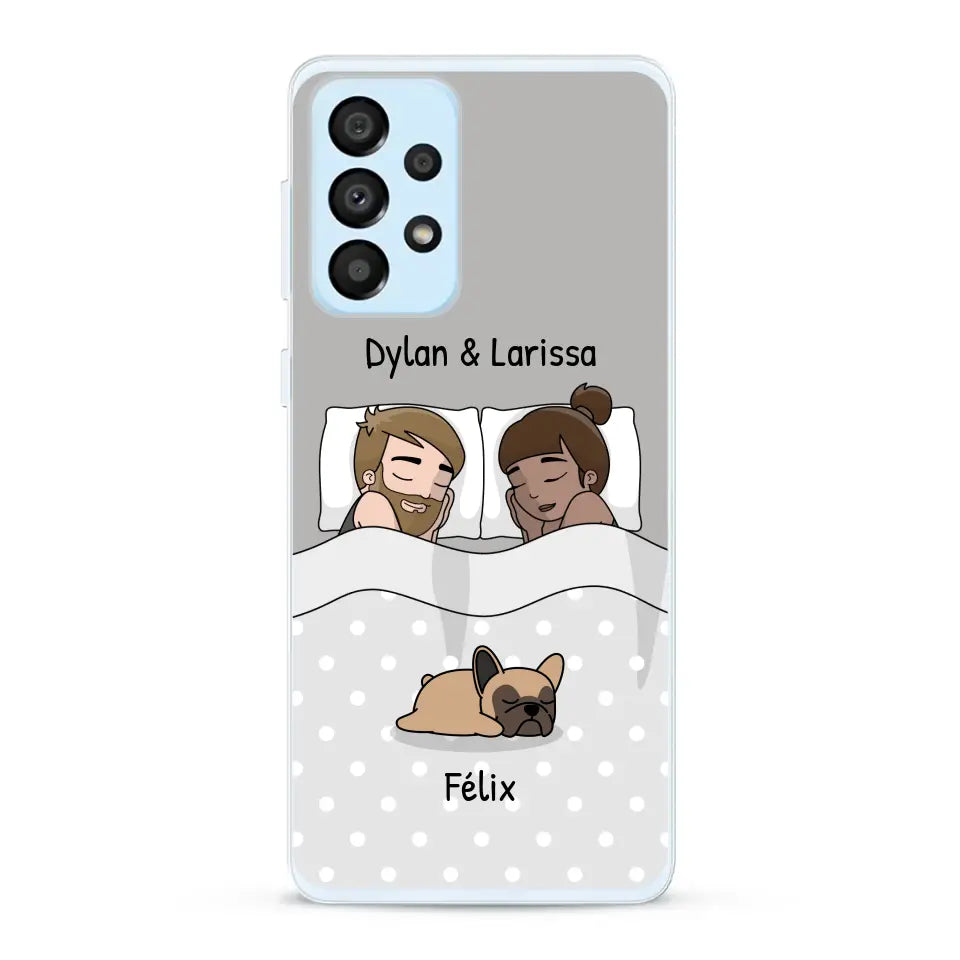 Câlins avec nos amis à poils - Coque de téléphone personnalisée