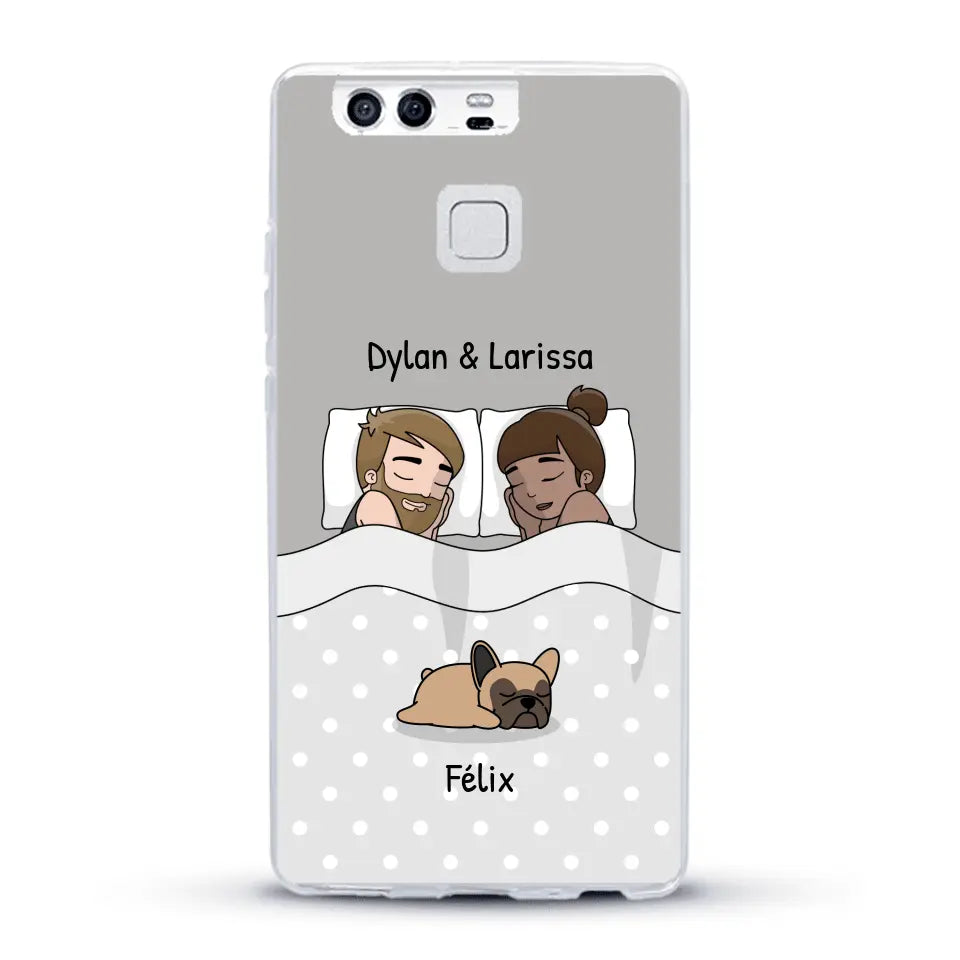 Câlins avec nos amis à poils - Coque de téléphone personnalisée