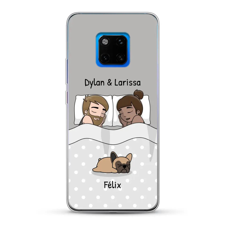 Câlins avec nos amis à poils - Coque de téléphone personnalisée