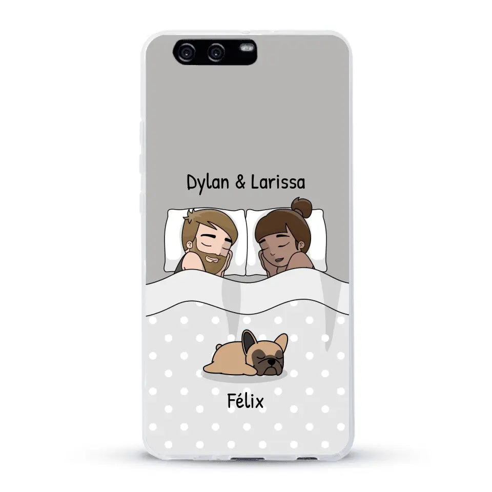 Câlins avec nos amis à poils - Coque de téléphone personnalisée