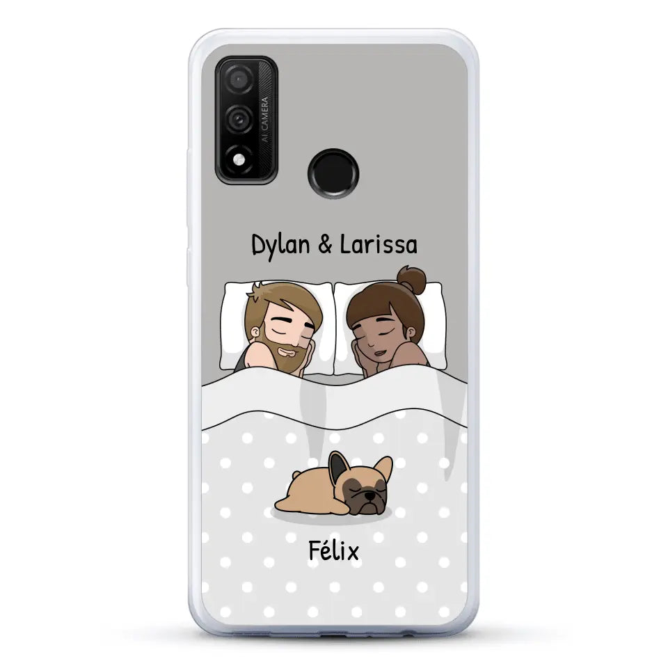 Câlins avec nos amis à poils - Coque de téléphone personnalisée