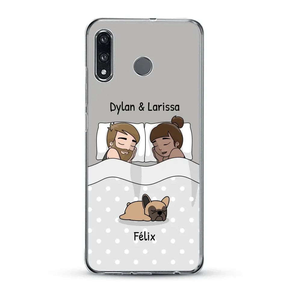 Câlins avec nos amis à poils - Coque de téléphone personnalisée